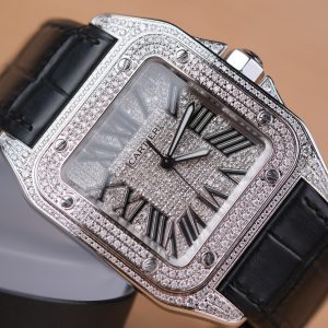 Cartier Santos XL Full Diamonds