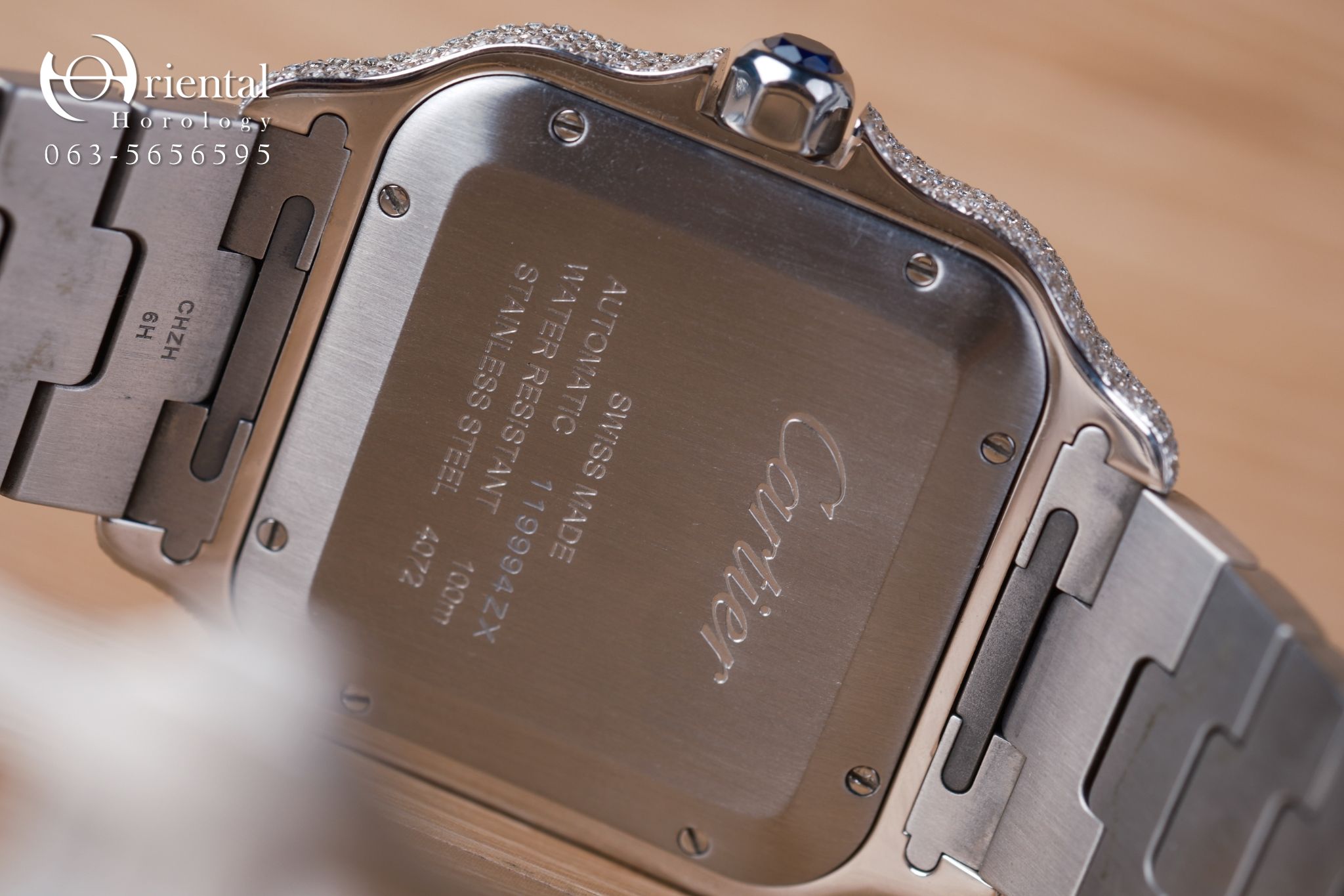 Cartier Santos Large Full Diamond - Image 10