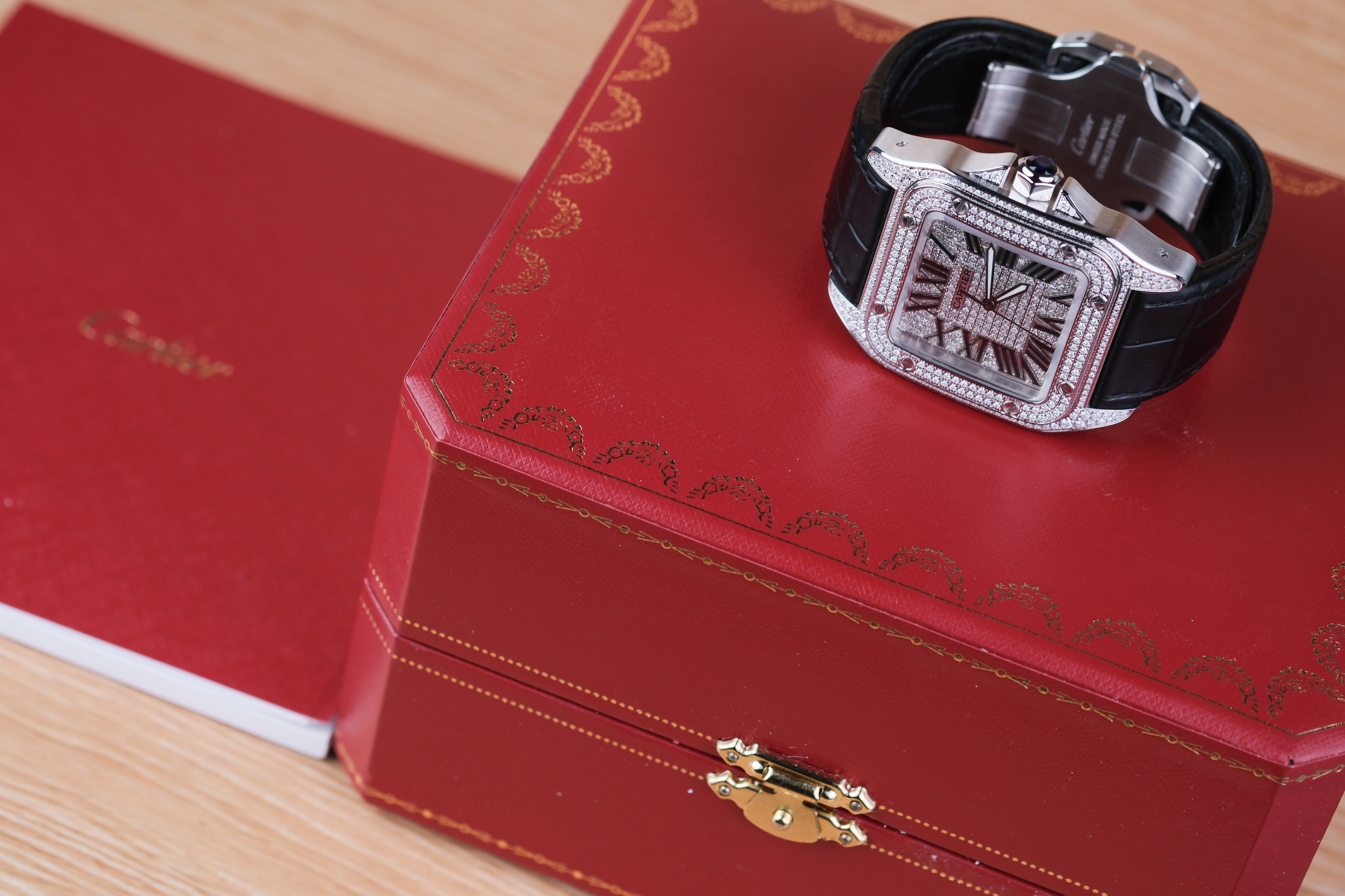 Cartier Santos XL Full Diamonds - Image 10