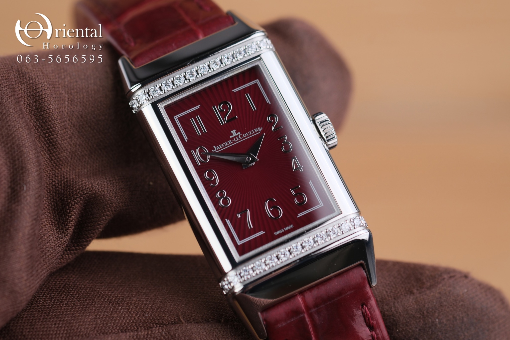 JLC Reverso One Monoface Burgandy - Image 2