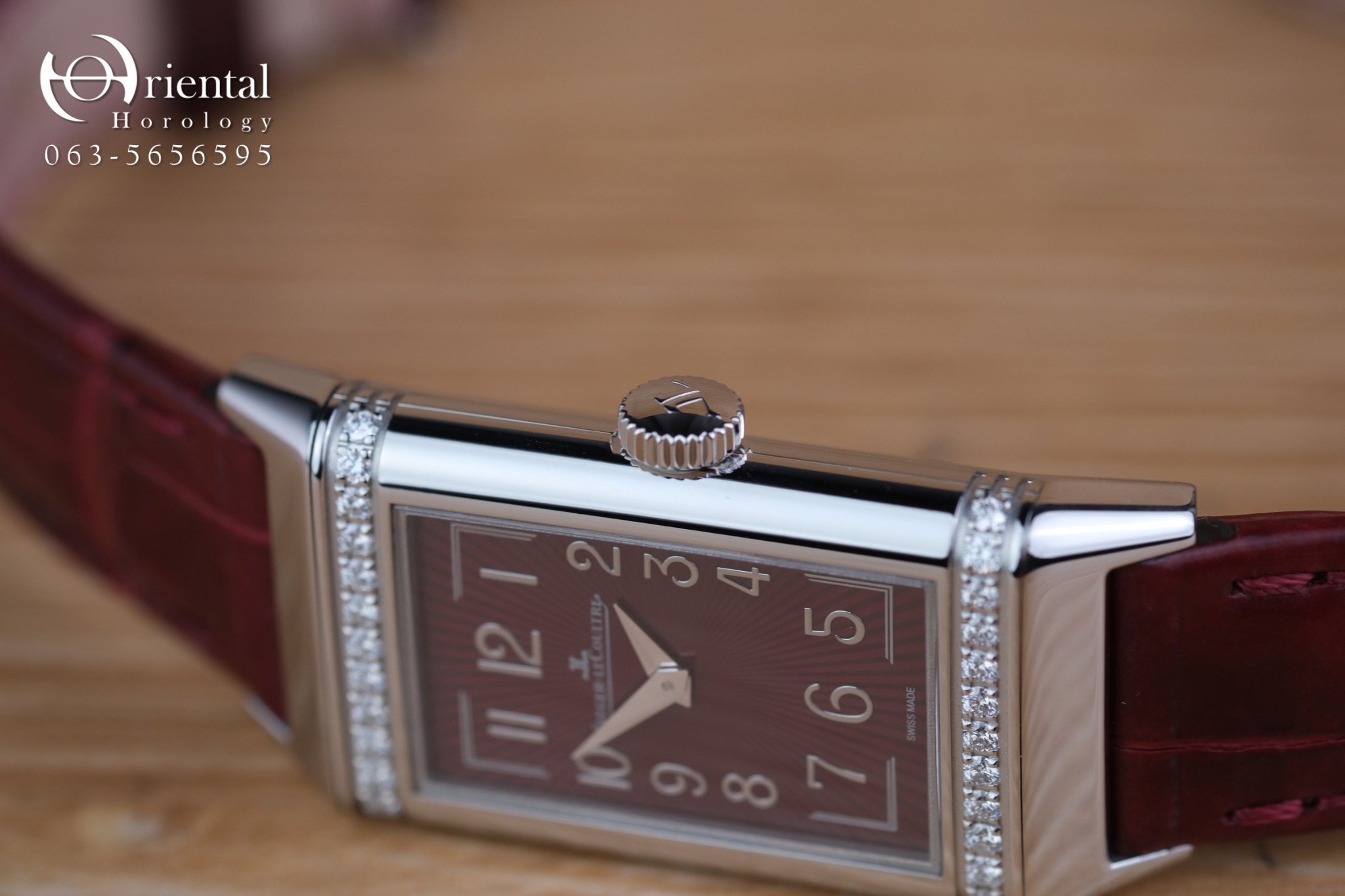 JLC Reverso One Monoface Burgandy - Image 4