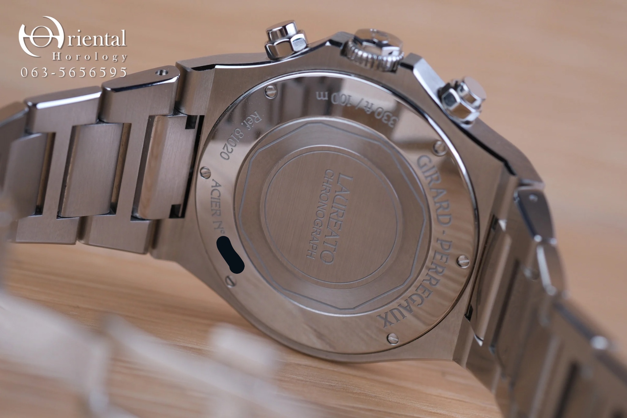 Girard Perregaux Laureato Chronograph Blue Black - Image 8