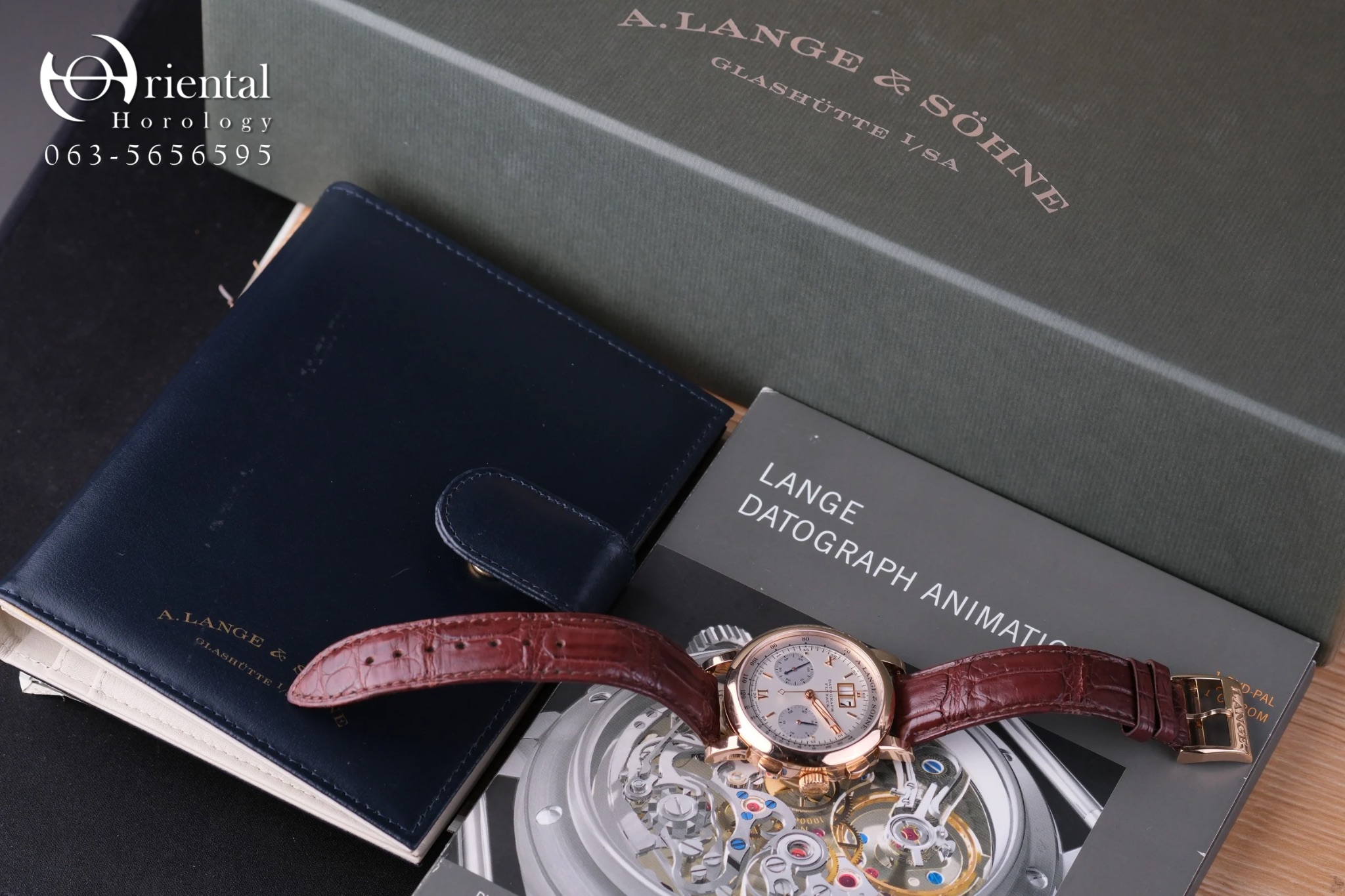 Lange 1st Generation Datograph 18K Rose Gold - Image 9