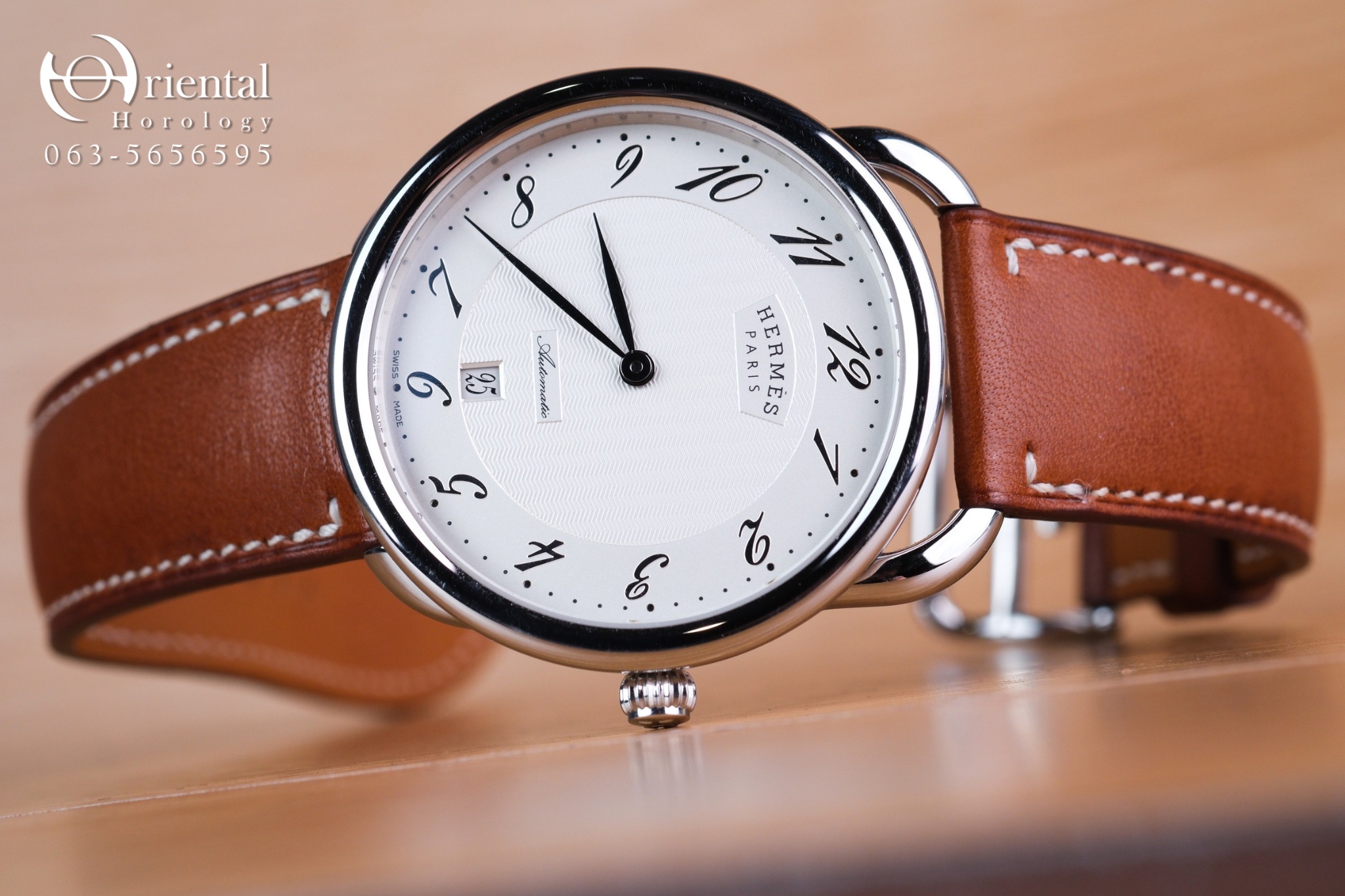 Hermes Arceau Automatic White Dial - Image 3