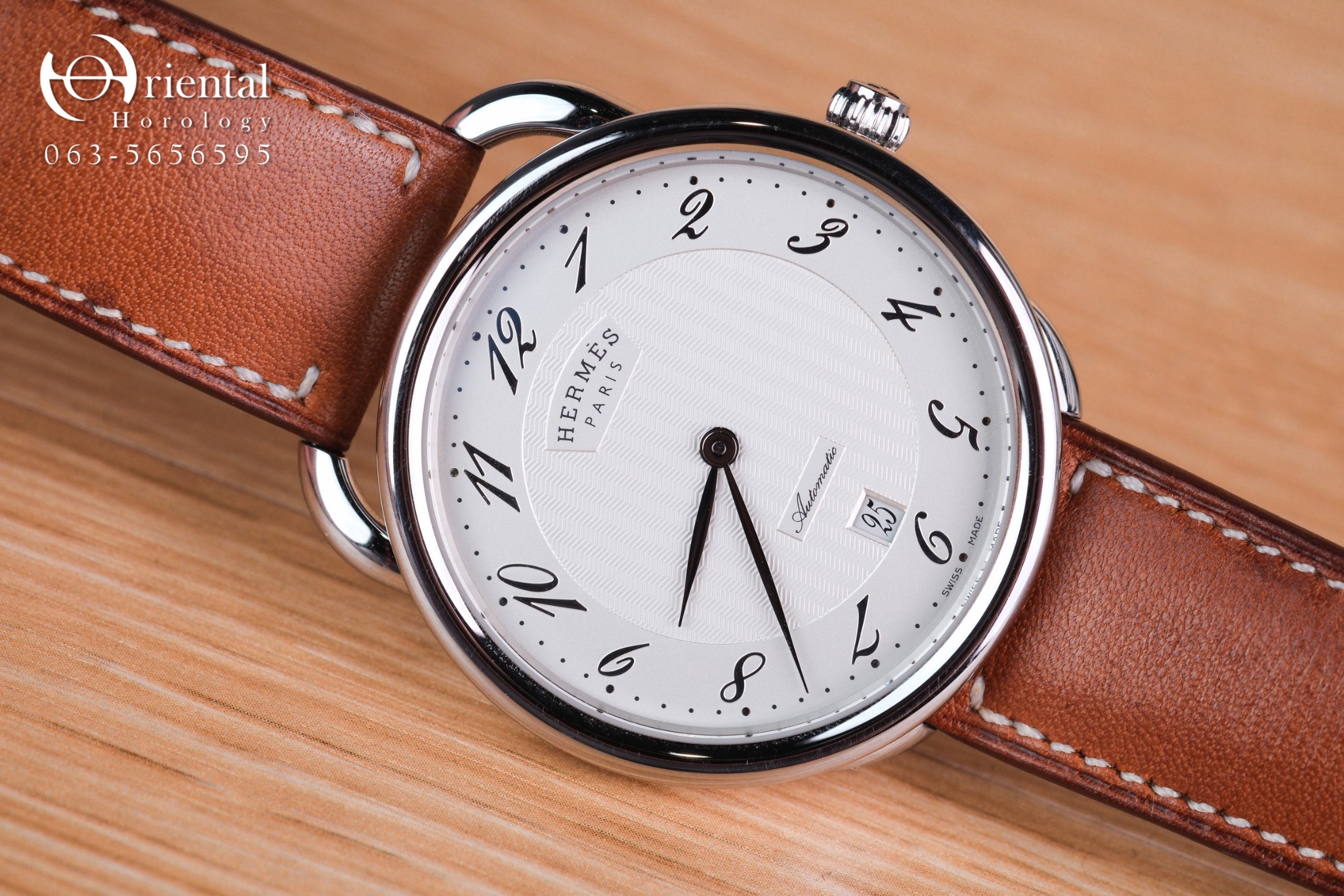 Hermes Arceau Automatic White Dial - Image 4