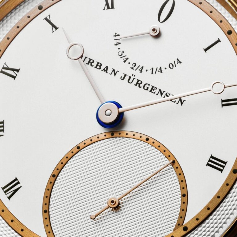 Urban Jurgensen Grainage Silver Dial Handmade Texture