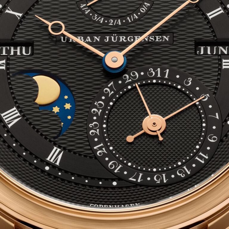 Urban Jurgensen Grainage Silver Dial Handmade Texture