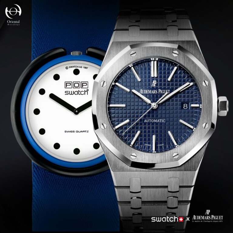 Royal Pop โปรเจกต์คอลแลป AP x Swatch ที่ตีความดีไซน์ Royal Oak ใหม่ในสไตล์ Pop Culture พร้อมแนวคิด Modular และ Mechanical Movement