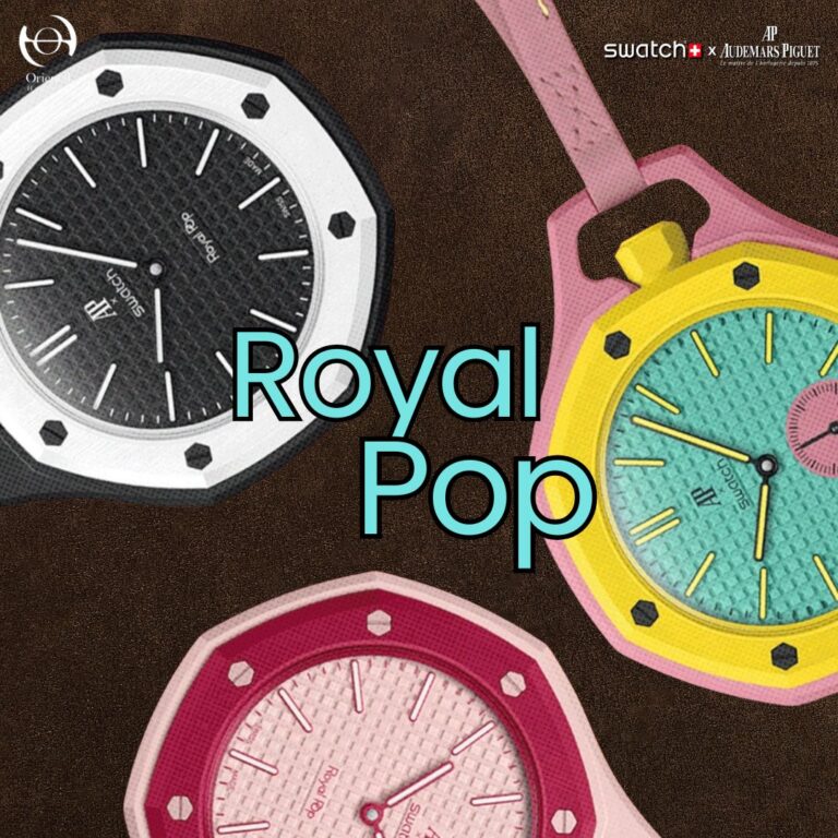 คอลเลคชั่น Royal Pop จาก Audemars Piguet x Swatch ทั้ง 8 สี พร้อมดีไซน์สองสไตล์ Lepine และ Savonnette