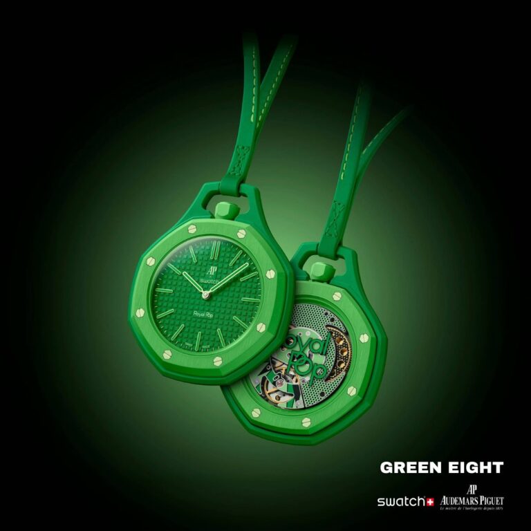 คอลเลคชั่น Royal Pop จาก Audemars Piguet x Swatch ทั้ง 8 สี พร้อมดีไซน์สองสไตล์ Lepine และ Savonnette