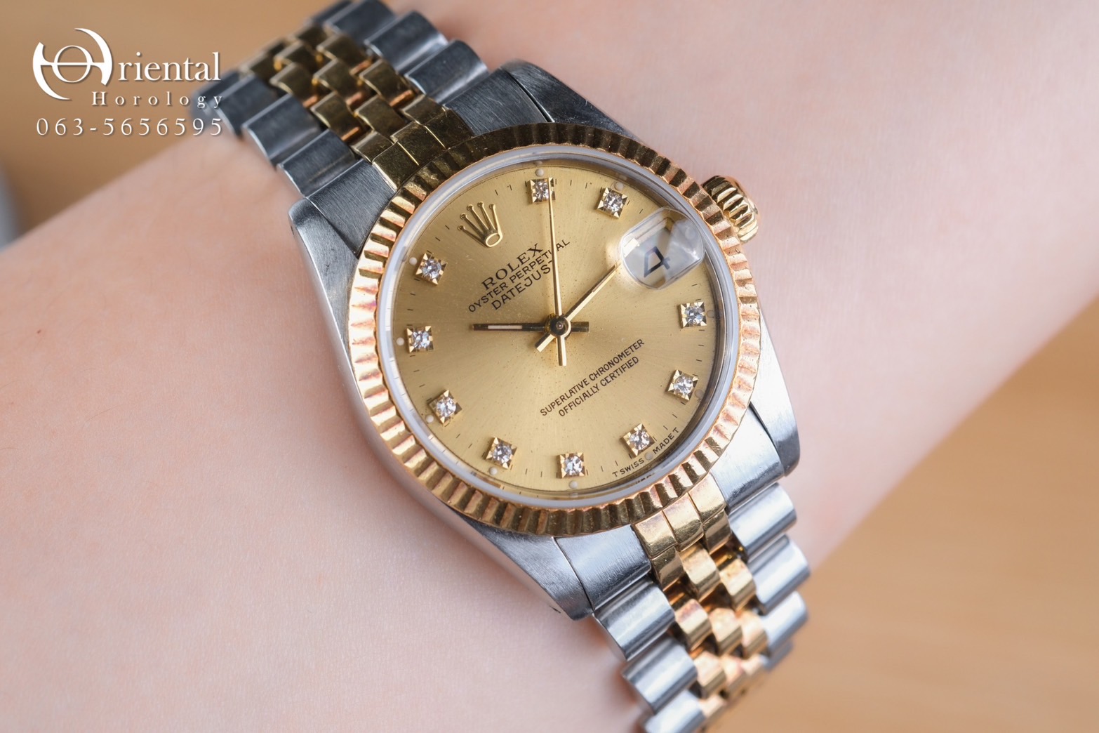Rolex Datejust 31 Two Tone Yellow Gold