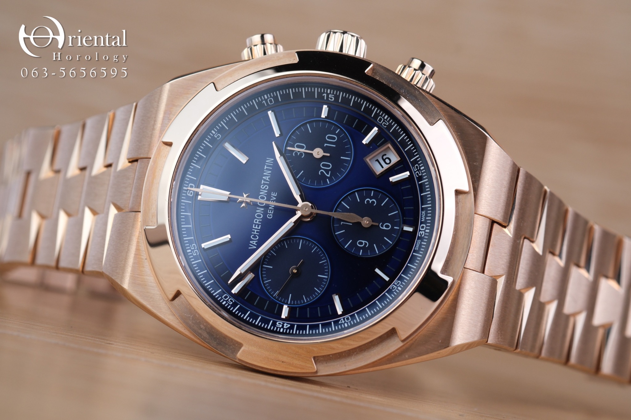 Vacheron Constantin Overseas Chronograph 18K Pink Gold
