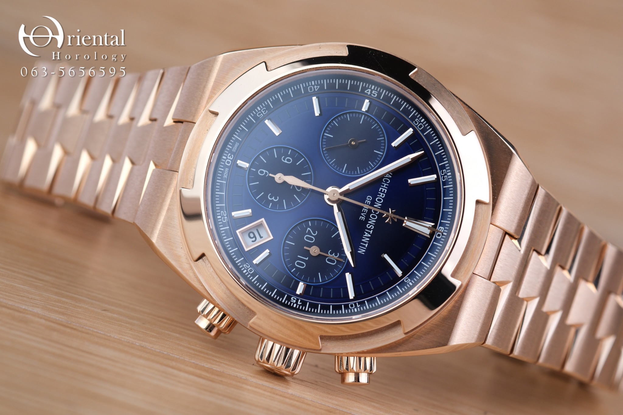 Vacheron Constantin Overseas Chronograph 18K Pink Gold - Image 3