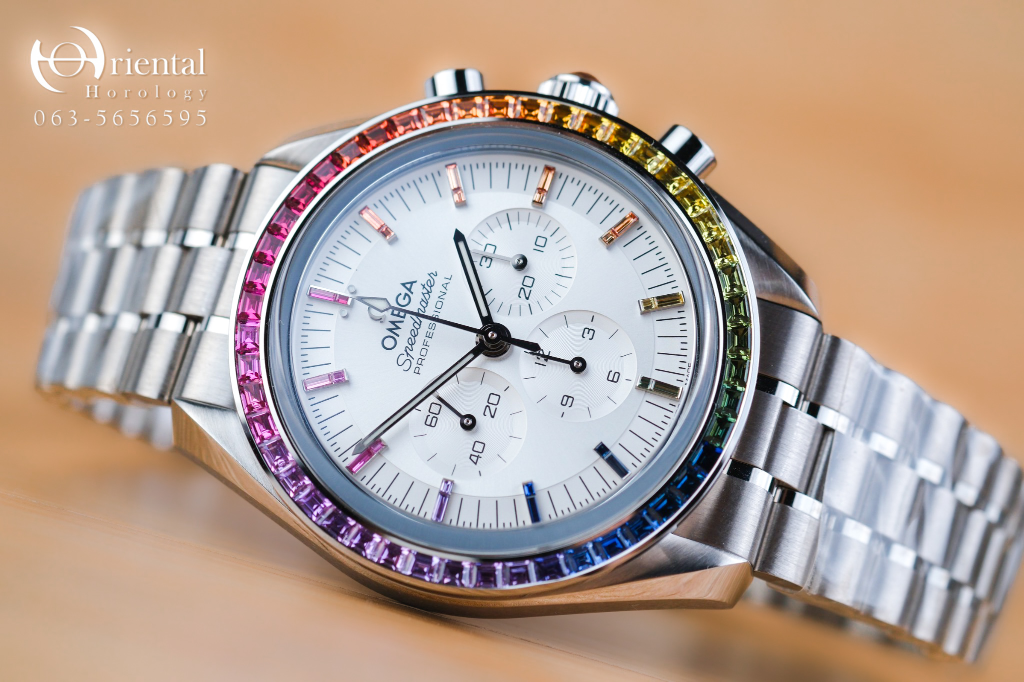 Omega Speedmaster Professional Moonwatch 3861 Canopus Gold Rainbow