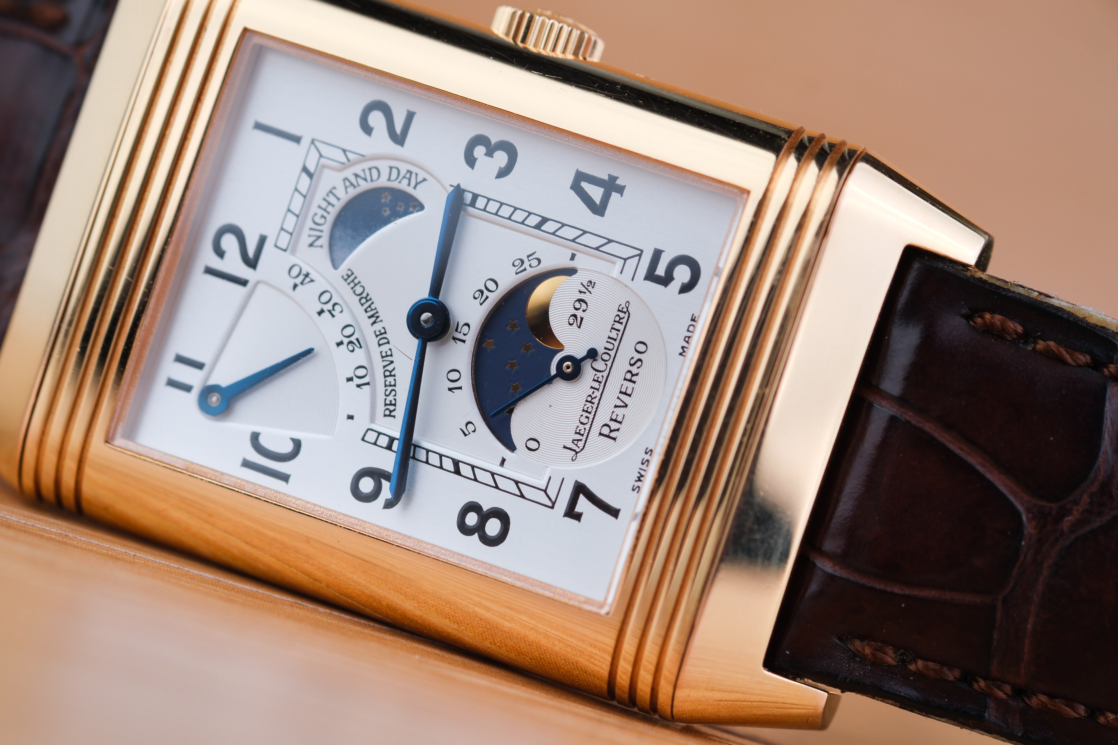 JLC Reverso Sun Moon 18K Rose Gold - Image 2