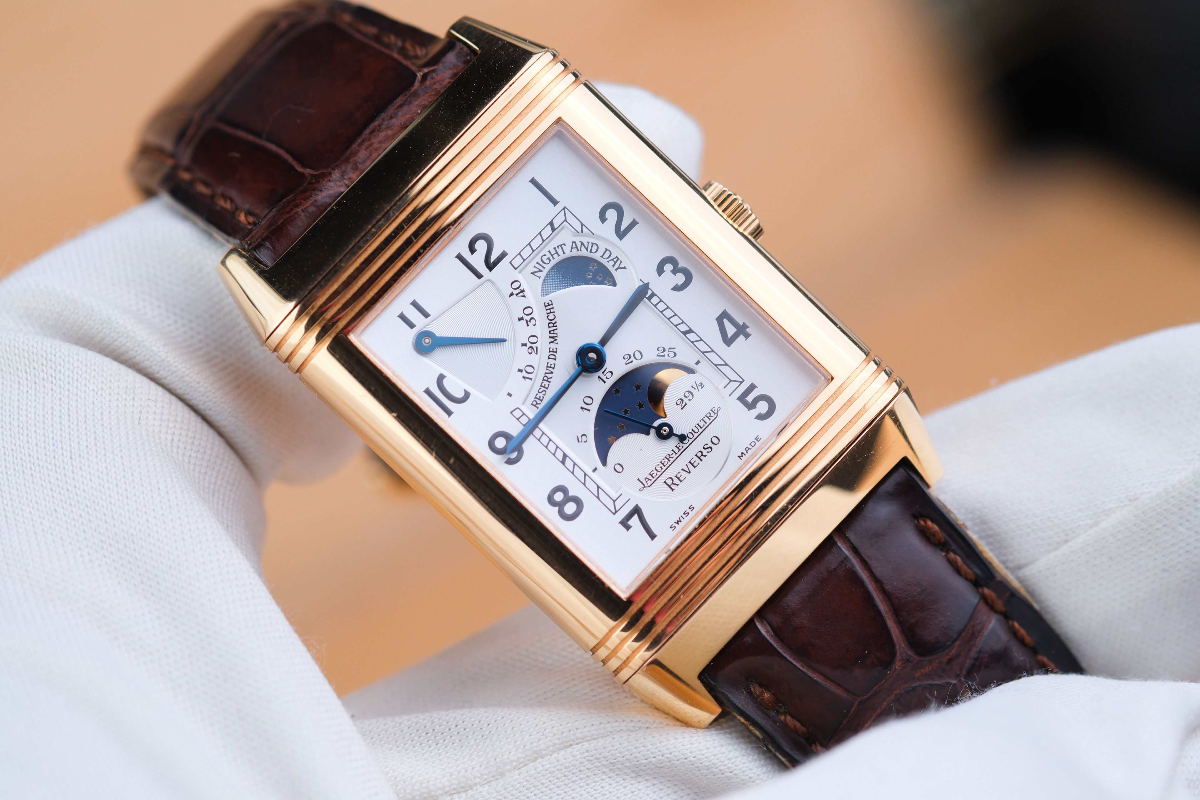 JLC Reverso Sun Moon 18K Rose Gold - Image 3
