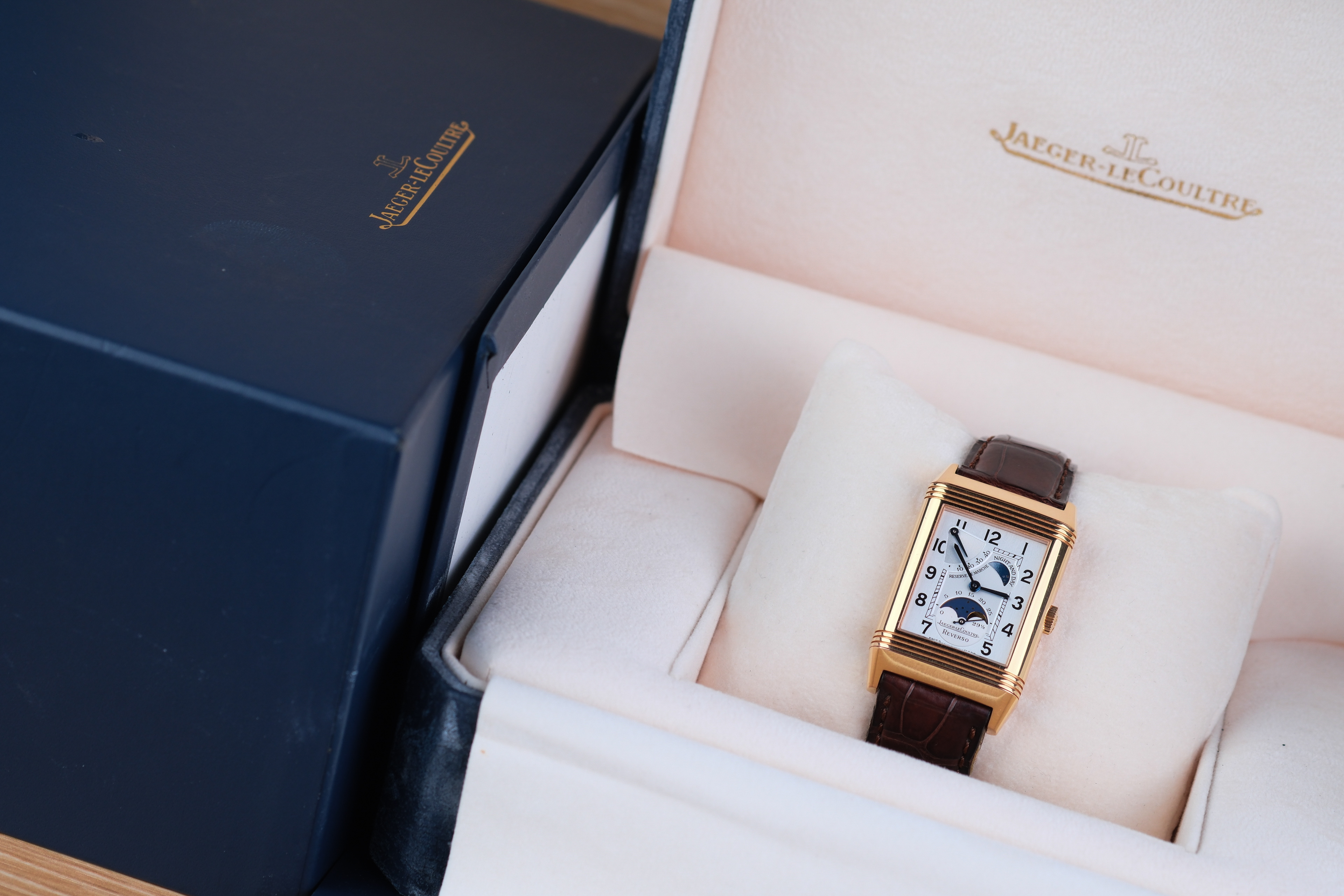 JLC Reverso Sun Moon 18K Rose Gold - Image 11