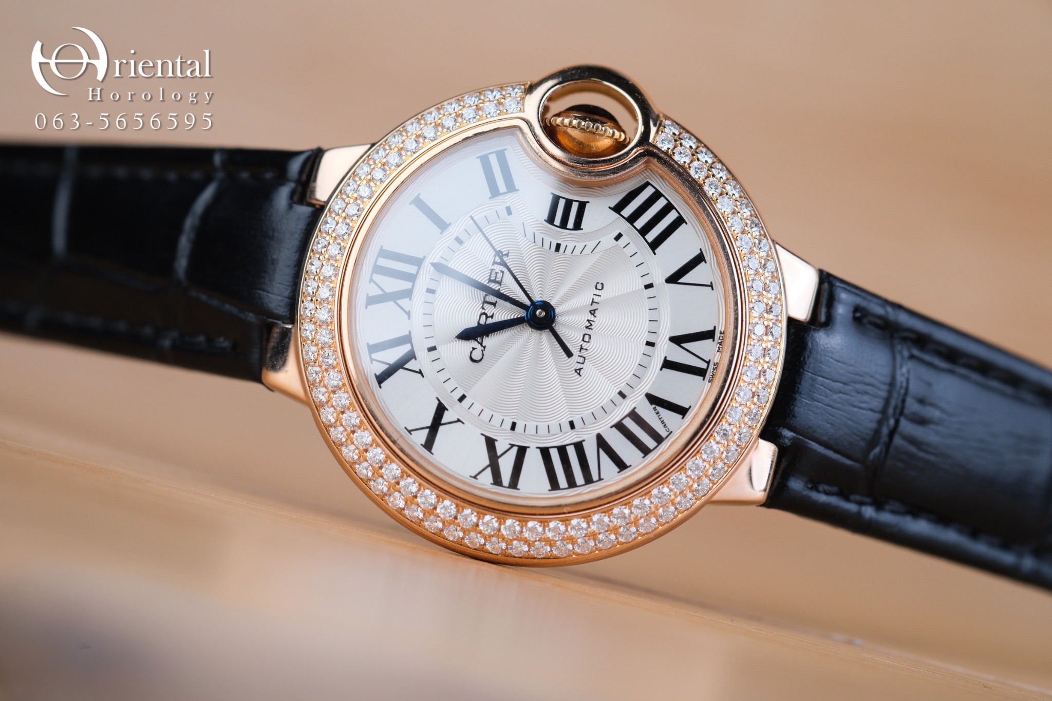 Cartier Ballon Bleu 18K Rose Gold Diamond