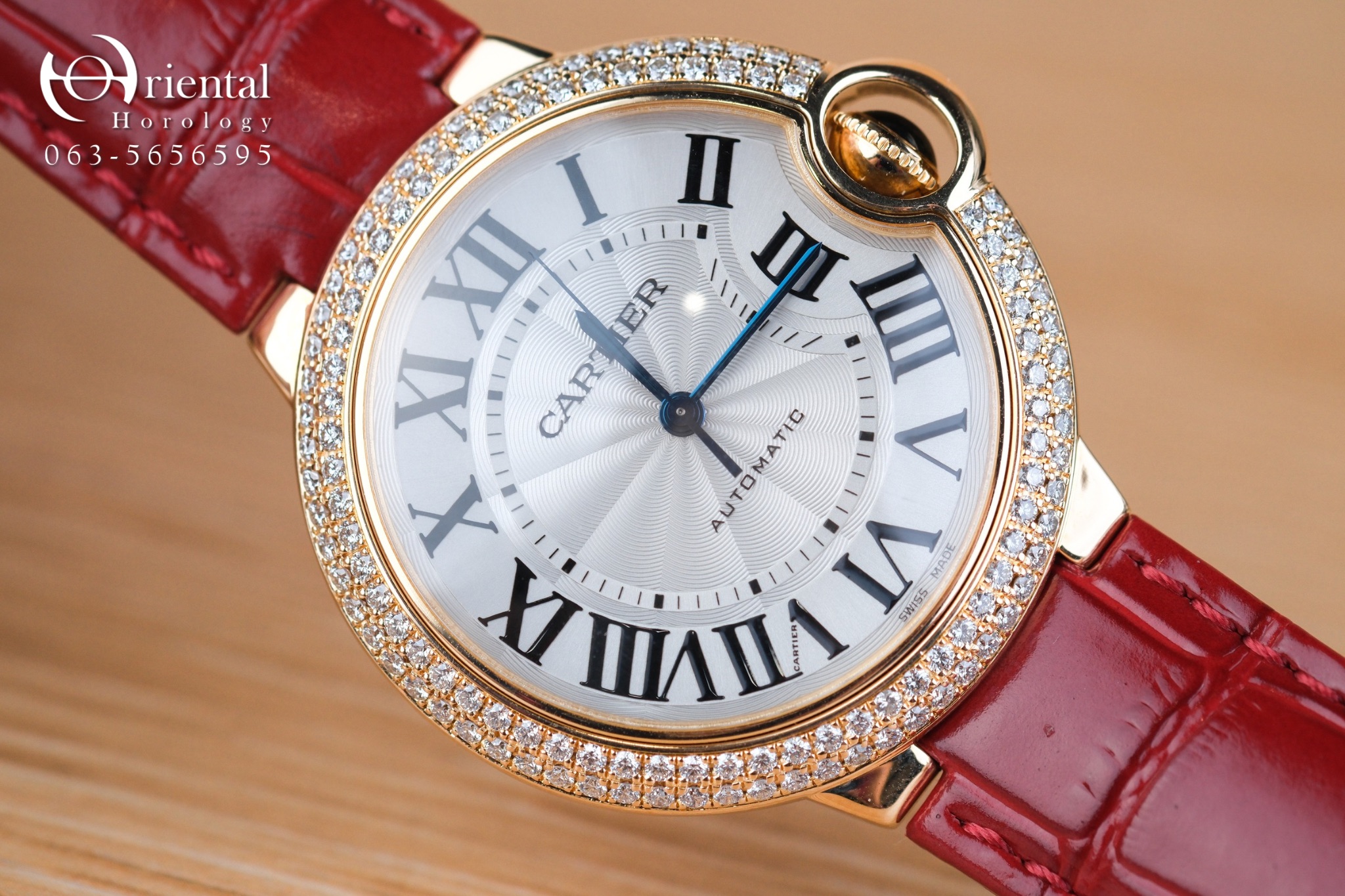 Cartier Ballon Bleu 18K Yellow Gold Diamond 36 mm - Image 2