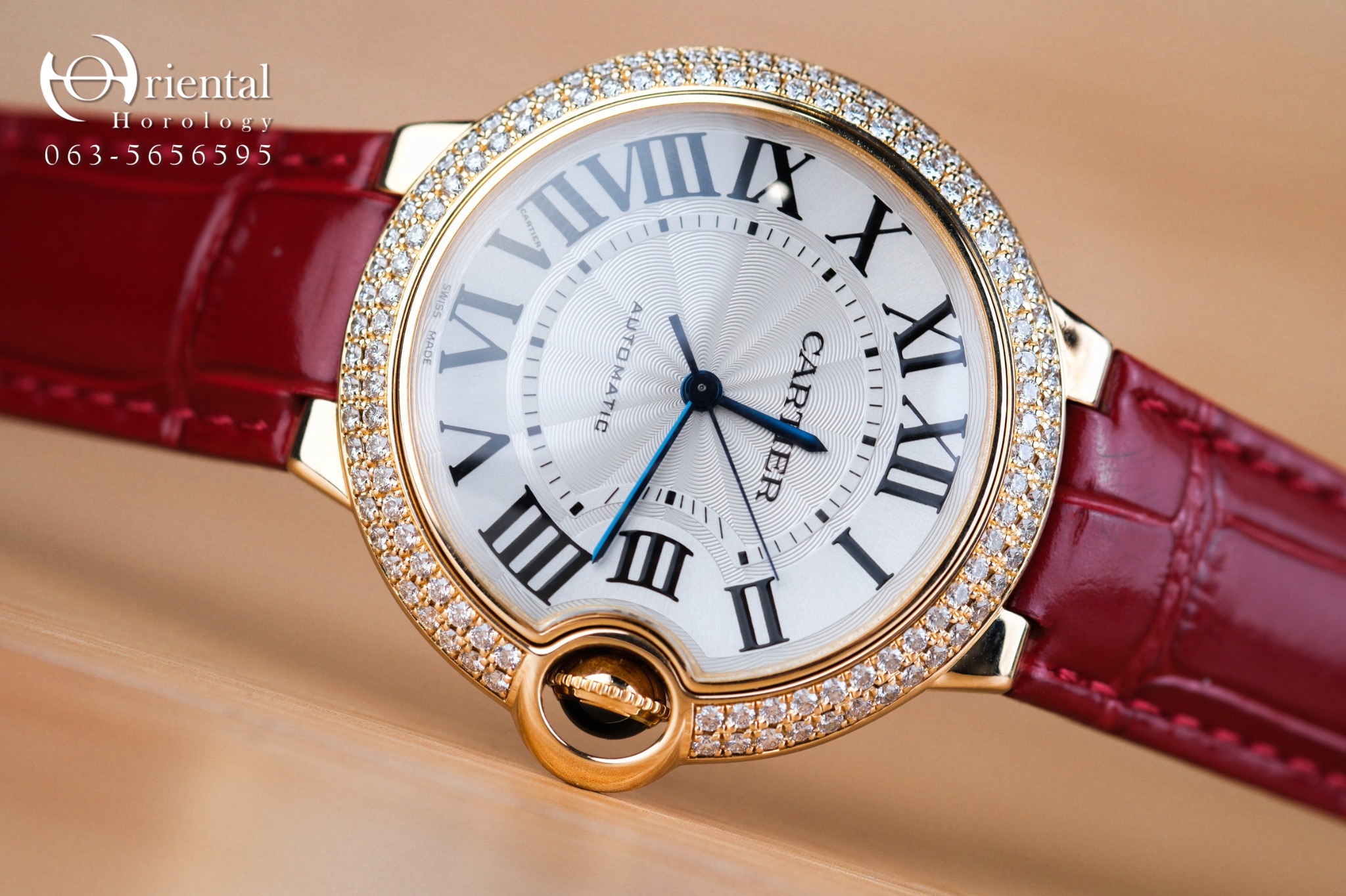 Cartier Ballon Bleu 18K Yellow Gold Diamond 36 mm - Image 3