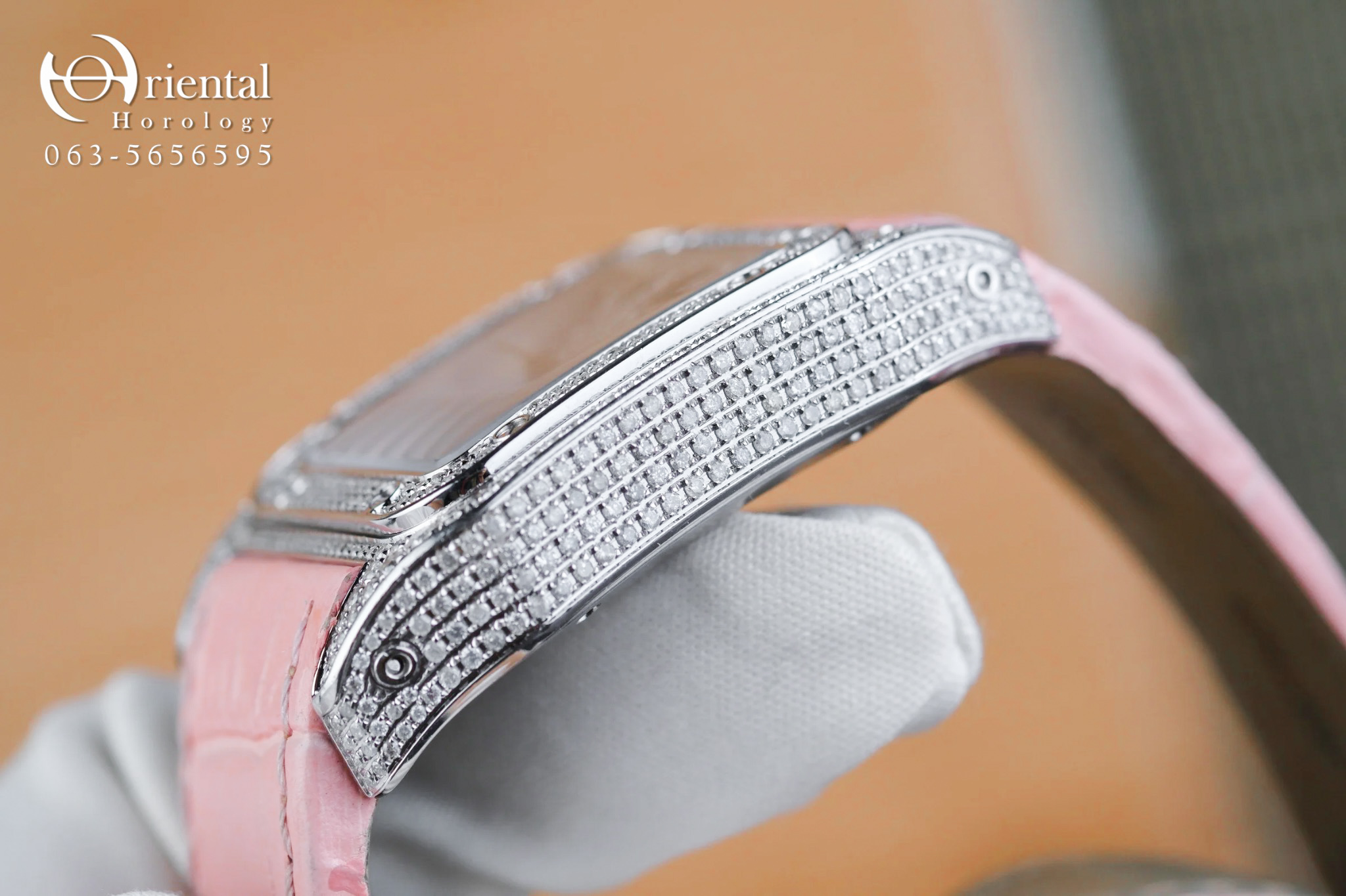 Cartier Santos 100 Full Diamond Medium - Image 4