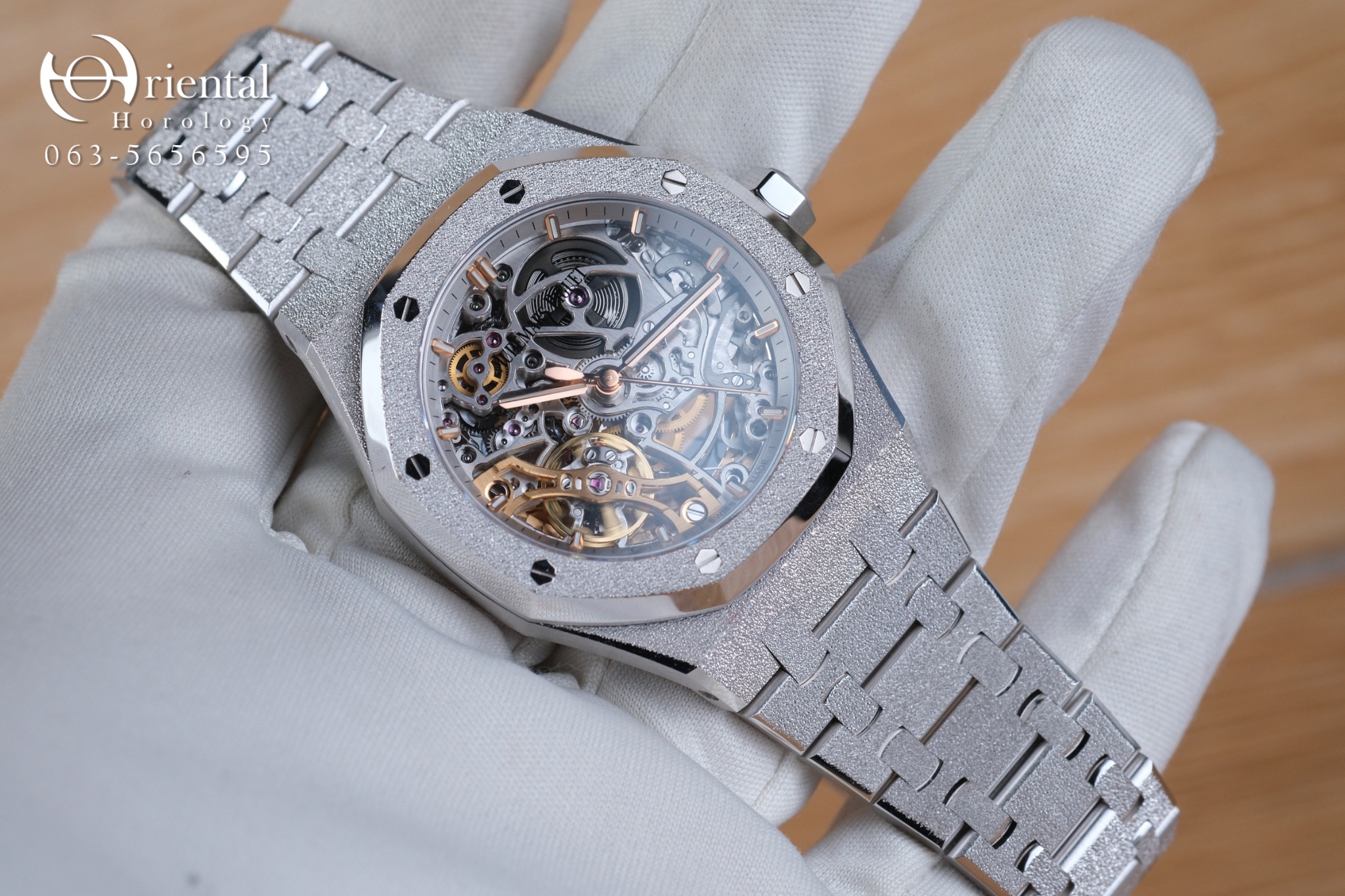 AP Royal Oak Double Balance Wheel Frosted White Gold 18K - Image 6