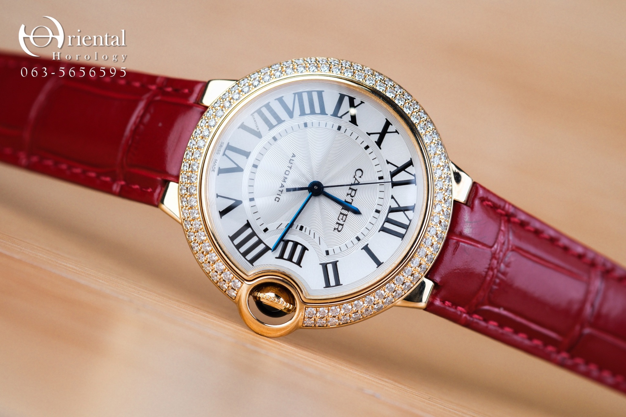 Cartier Ballon Bleu 18K Yellow Gold Diamond 36 mm - Image 9