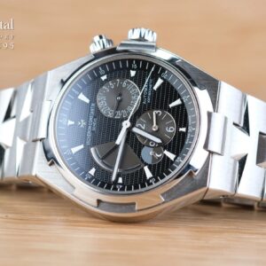 VC Overseas Dual Time Black Dial